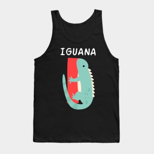 Iguana Alphabet Funny Tank Top